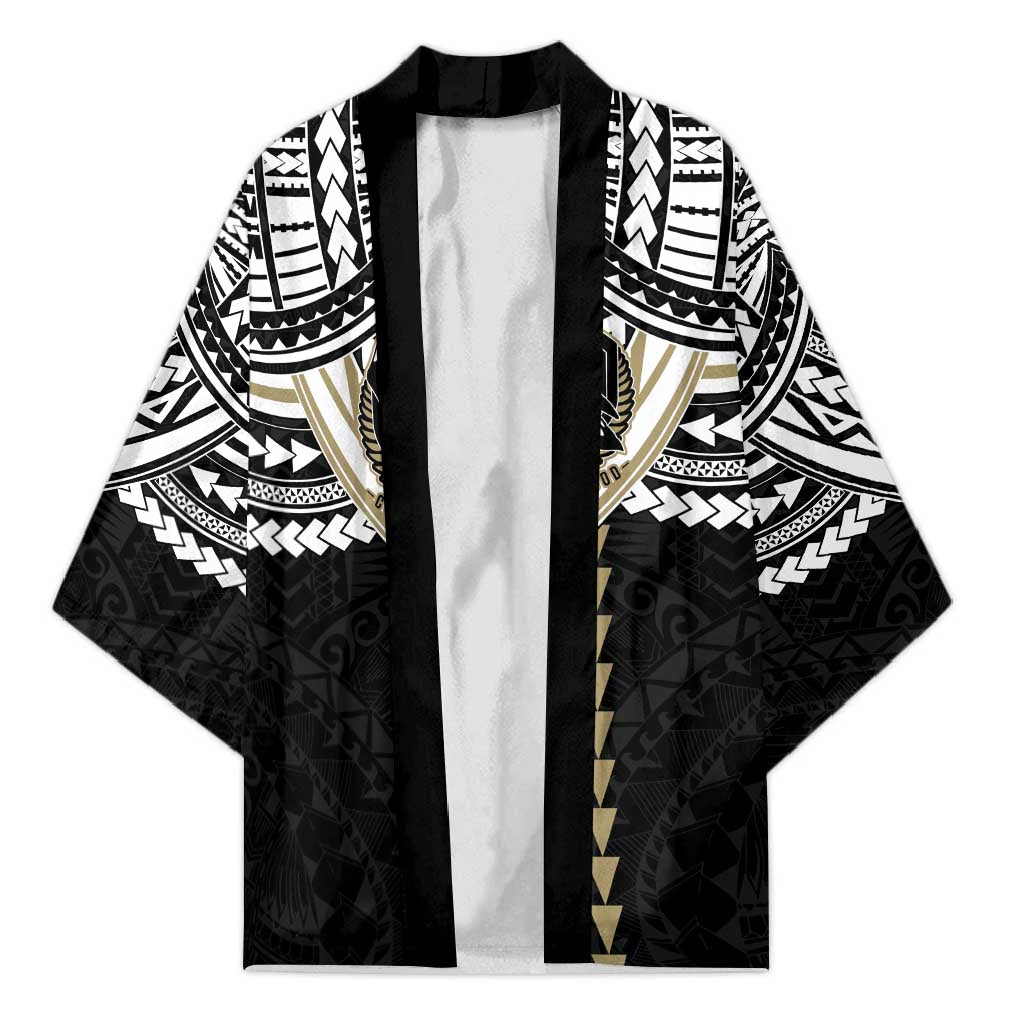 Personalized Collingwood Magpies Kimono Polynesian Tribal Pattern Heritage Football
