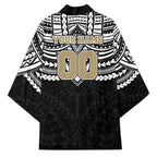 Personalized Collingwood Magpies Kimono Polynesian Tribal Pattern Heritage Football