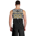 Personalized Collingwood Magpies Men Tank Top Polynesian Tribal Pattern Heritage Football