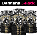 Personalized Collingwood Magpies Neck Gaiter Polynesian Tribal Pattern Heritage Football
