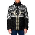 Personalized Collingwood Magpies Padded Jacket Polynesian Tribal Pattern Heritage Football