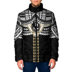Personalized Collingwood Magpies Padded Jacket Polynesian Tribal Pattern Heritage Football