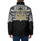 Personalized Collingwood Magpies Padded Jacket Polynesian Tribal Pattern Heritage Football
