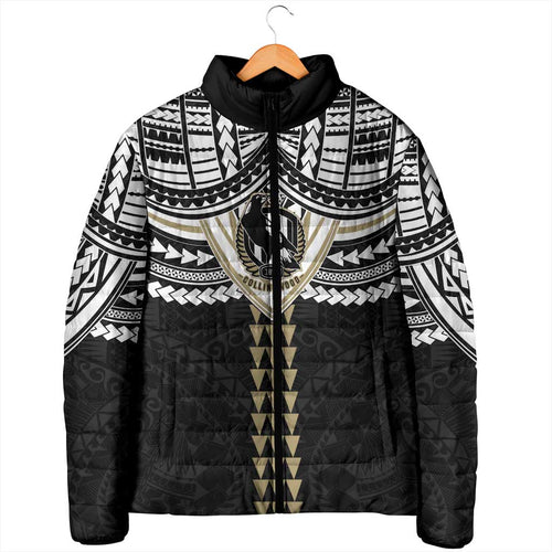 Personalized Collingwood Magpies Padded Jacket Polynesian Tribal Pattern Heritage Football