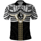 Personalized Collingwood Magpies Polo Shirt Polynesian Tribal Pattern Heritage Football
