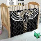 Personalized Collingwood Magpies Quilt Polynesian Tribal Pattern Heritage Football