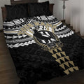 Personalized Collingwood Magpies Quilt Bed Set Polynesian Tribal Pattern Heritage Football