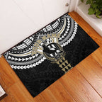 Personalized Collingwood Magpies Rubber Doormat Polynesian Tribal Pattern Heritage Football