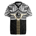 Personalized Collingwood Magpies Rugby Jersey Polynesian Tribal Pattern Heritage Football