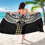 Personalized Collingwood Magpies Sarong Polynesian Tribal Pattern Heritage Football