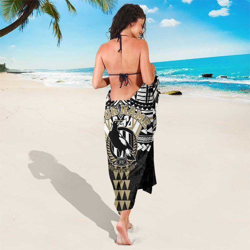 Personalized Collingwood Magpies Sarong Polynesian Tribal Pattern Heritage Football