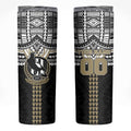 Personalized Collingwood Magpies Skinny Tumbler Polynesian Tribal Pattern Heritage Football