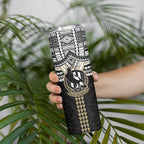 Personalized Collingwood Magpies Skinny Tumbler Polynesian Tribal Pattern Heritage Football