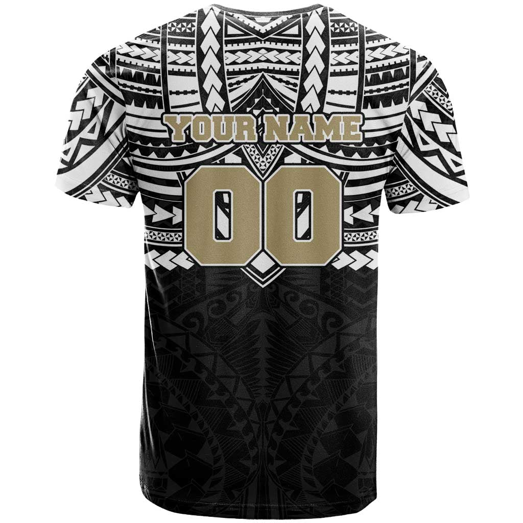 Personalized Collingwood Magpies T Shirt Polynesian Tribal Pattern Heritage Football