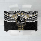 Personalized Collingwood Magpies Tablecloth Polynesian Tribal Pattern Heritage Football