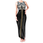 Personalized Collingwood Magpies Tank Maxi Dress Polynesian Tribal Pattern Heritage Football