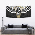 Personalized Collingwood Magpies Tapestry Polynesian Tribal Pattern Heritage Football