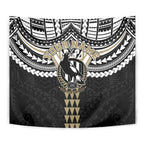Personalized Collingwood Magpies Tapestry Polynesian Tribal Pattern Heritage Football