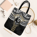 Personalized Collingwood Magpies Tote Bag Polynesian Tribal Pattern Heritage Football