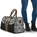 Personalized Collingwood Magpies Travel Bag Polynesian Tribal Pattern Heritage Football