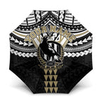 Personalized Collingwood Magpies Umbrella Polynesian Tribal Pattern Heritage Football