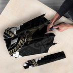 Personalized Collingwood Magpies Umbrella Polynesian Tribal Pattern Heritage Football