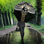 Personalized Collingwood Magpies Umbrella Polynesian Tribal Pattern Heritage Football