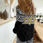 Personalized Collingwood Magpies Women Casual Shirt Polynesian Tribal Pattern Heritage Football