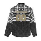 Personalized Collingwood Magpies Women Casual Shirt Polynesian Tribal Pattern Heritage Football