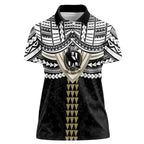Personalized Collingwood Magpies Women Polo Shirt Polynesian Tribal Pattern Heritage Football