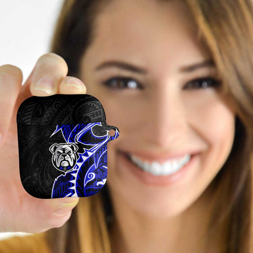 Canterbury Bankstown Bulldogs AirPods Case Polynesian Tribal Tattoo Pacific Sport Art