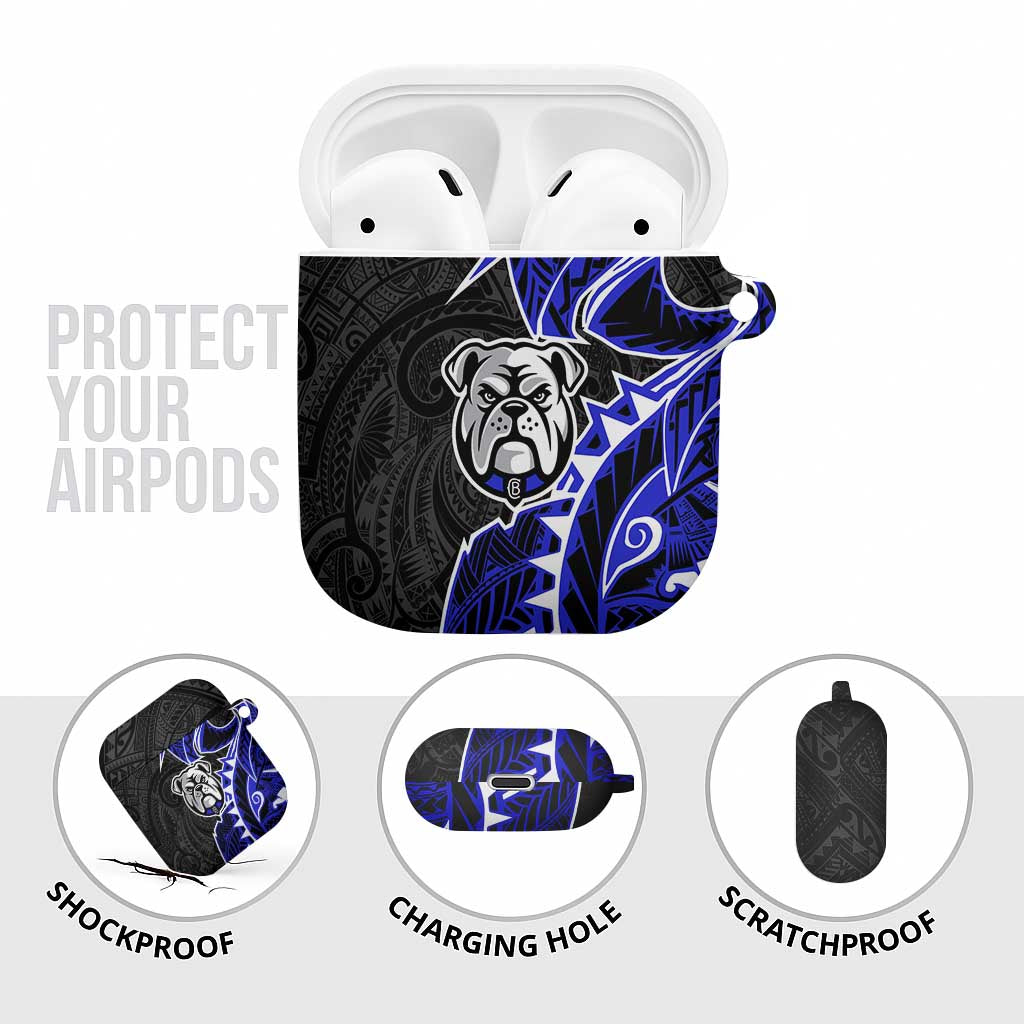 Canterbury Bankstown Bulldogs AirPods Case Polynesian Tribal Tattoo Pacific Sport Art