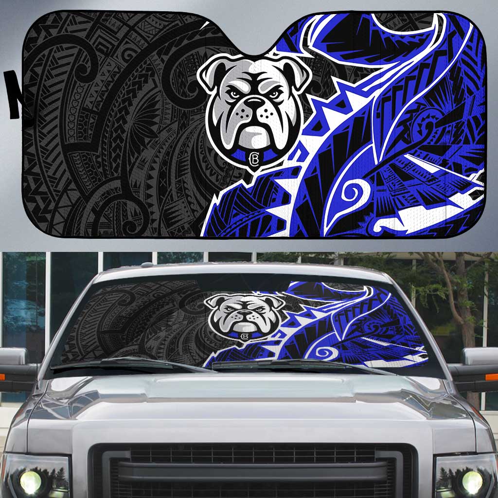 Canterbury Bankstown Bulldogs Auto Sun Shade Polynesian Tribal Tattoo Pacific Sport Art
