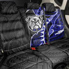 Canterbury Bankstown Bulldogs Back Car Seat Cover Polynesian Tribal Tattoo Pacific Sport Art