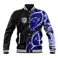 Canterbury Bankstown Bulldogs Baseball Jacket Polynesian Tribal Tattoo Pacific Sport Art