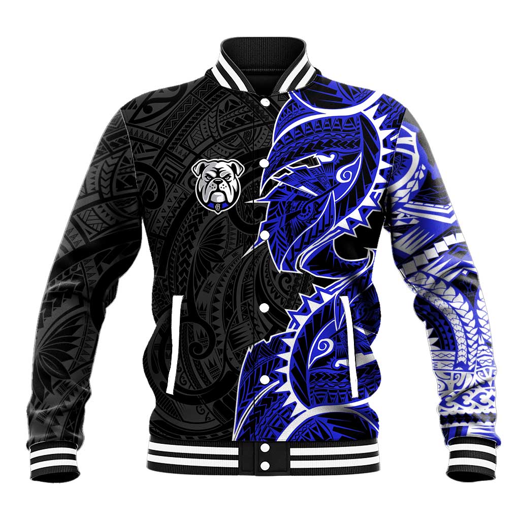 Canterbury Bankstown Bulldogs Baseball Jacket Polynesian Tribal Tattoo Pacific Sport Art