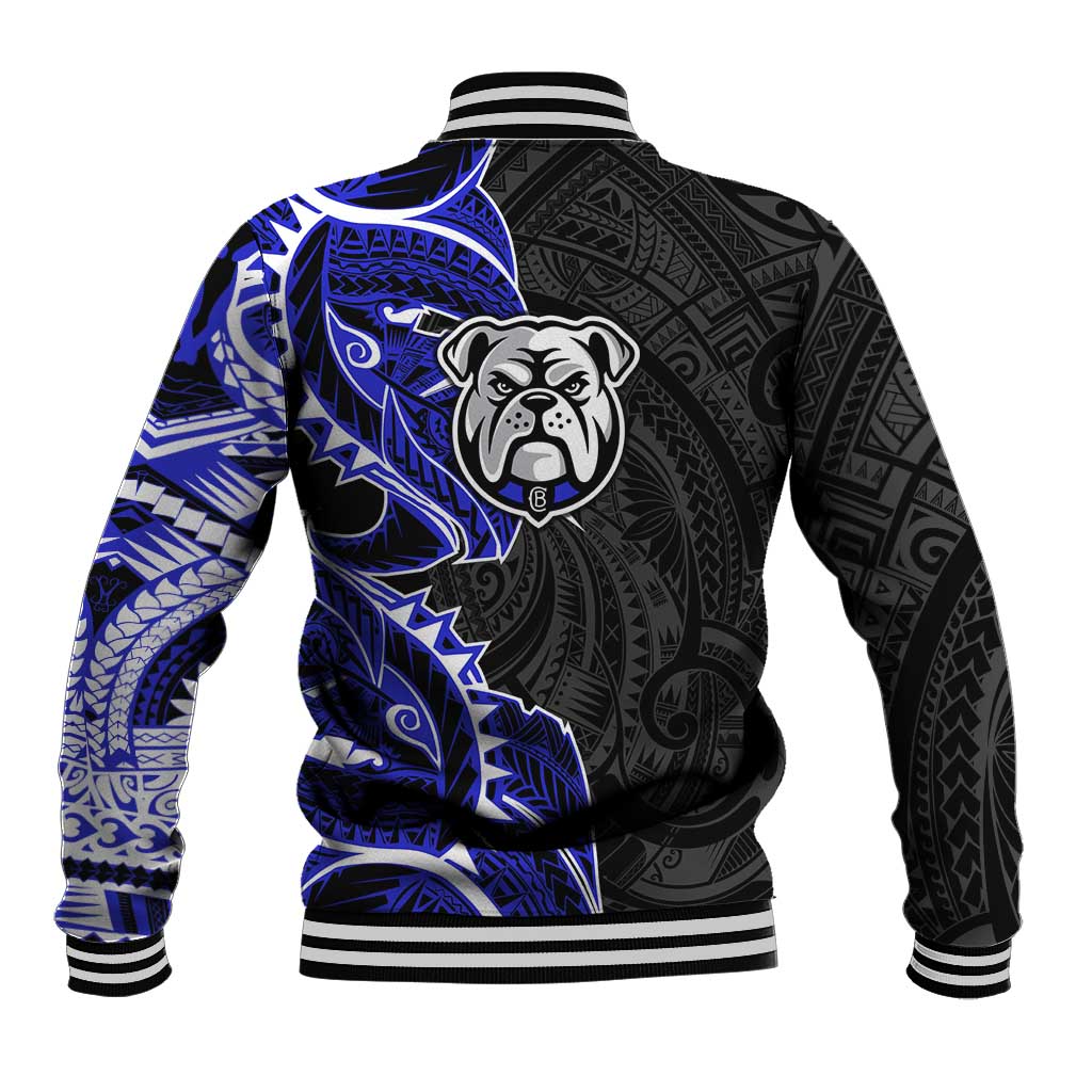 Canterbury Bankstown Bulldogs Baseball Jacket Polynesian Tribal Tattoo Pacific Sport Art