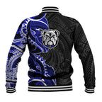 Canterbury Bankstown Bulldogs Baseball Jacket Polynesian Tribal Tattoo Pacific Sport Art