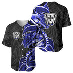 Canterbury Bankstown Bulldogs Baseball Jersey Polynesian Tribal Tattoo Pacific Sport Art