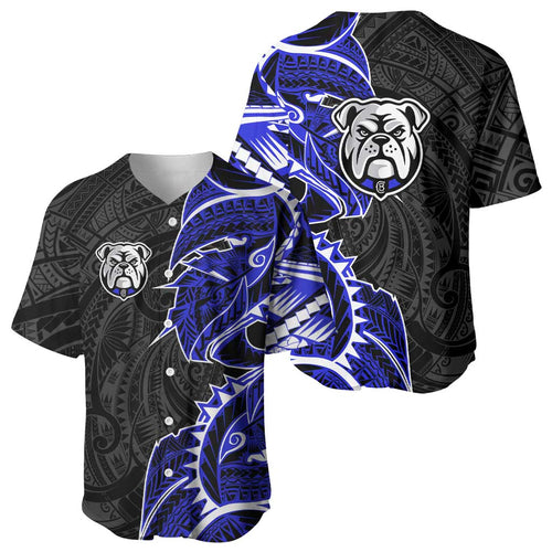 Canterbury Bankstown Bulldogs Baseball Jersey Polynesian Tribal Tattoo Pacific Sport Art