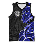 Canterbury Bankstown Bulldogs Basketball Jersey Polynesian Tribal Tattoo Pacific Sport Art