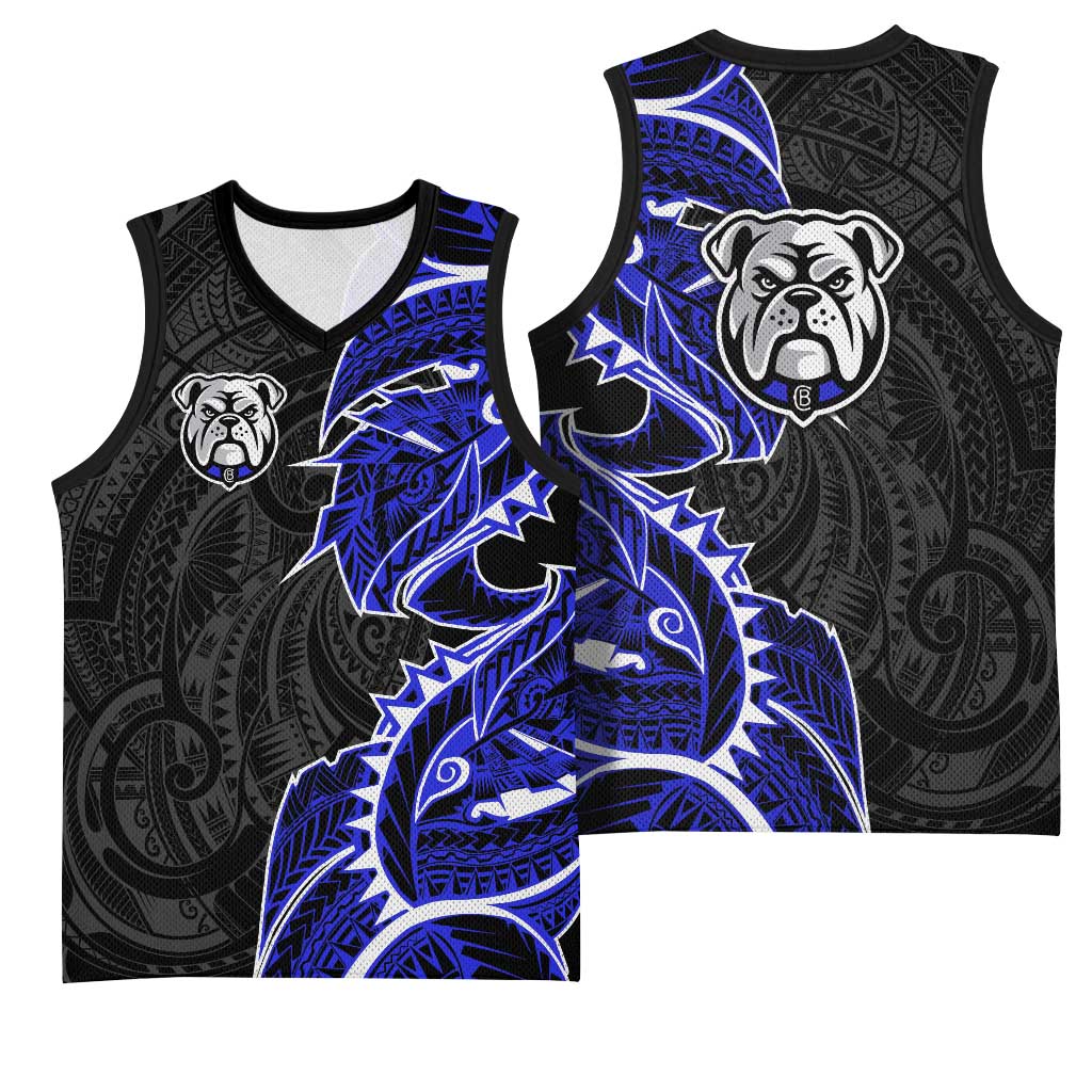 Canterbury Bankstown Bulldogs Basketball Jersey Polynesian Tribal Tattoo Pacific Sport Art