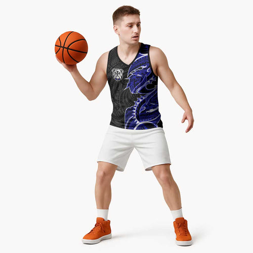 Canterbury Bankstown Bulldogs Basketball Jersey Polynesian Tribal Tattoo Pacific Sport Art