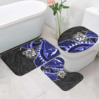 Canterbury Bankstown Bulldogs Bathroom Set Polynesian Tribal Tattoo Pacific Sport Art