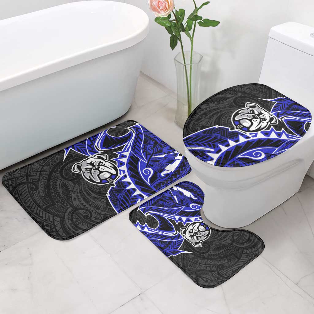 Canterbury Bankstown Bulldogs Bathroom Set Polynesian Tribal Tattoo Pacific Sport Art