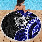 Canterbury Bankstown Bulldogs Beach Blanket Polynesian Tribal Tattoo Pacific Sport Art