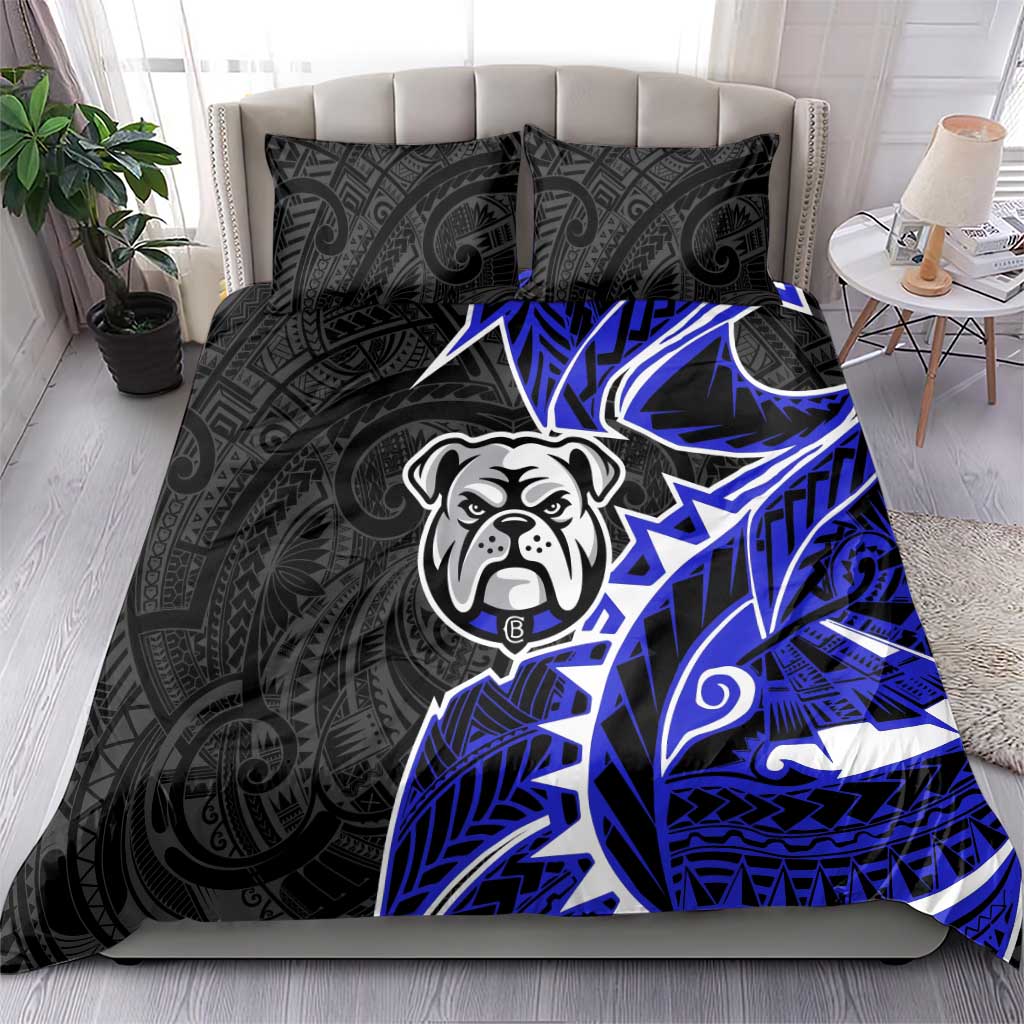 Canterbury Bankstown Bulldogs Bedding Set Polynesian Tribal Tattoo Pacific Sport Art