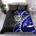 Canterbury Bankstown Bulldogs Bedding Set Polynesian Tribal Tattoo Pacific Sport Art