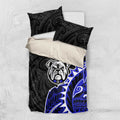 Canterbury Bankstown Bulldogs Bedding Set Polynesian Tribal Tattoo Pacific Sport Art