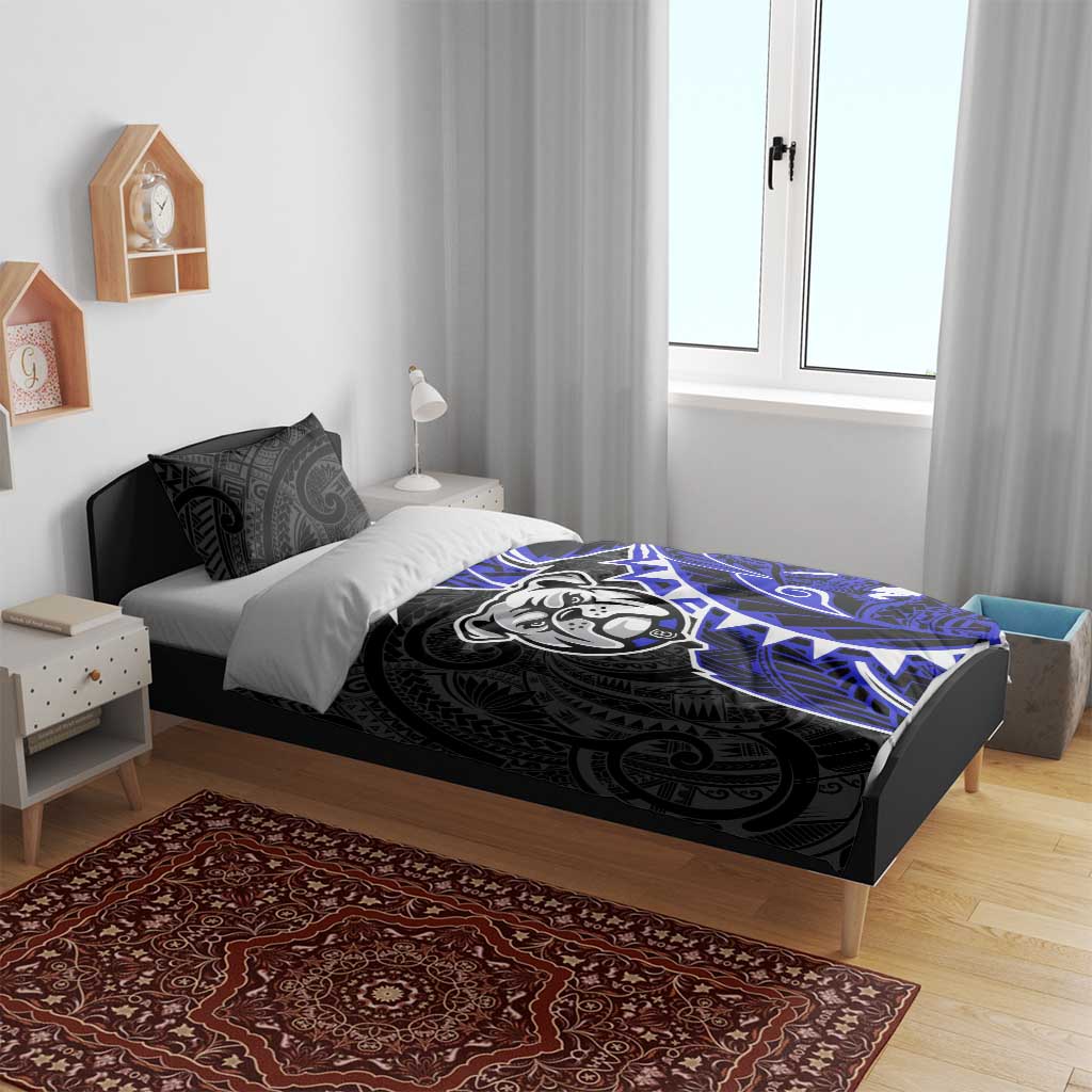 Canterbury Bankstown Bulldogs Bedding Set Polynesian Tribal Tattoo Pacific Sport Art